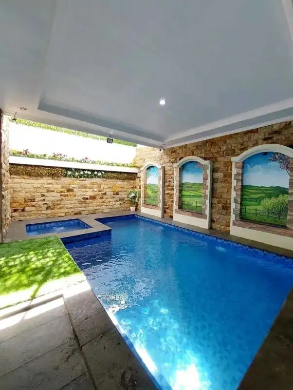 villa cakep ada kolam renang view istimewa panderman sgt dekat wisata