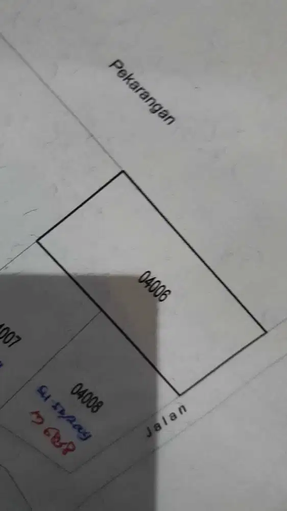 Tanah pekarangan shmp luas 260 LD 12 JAKAL