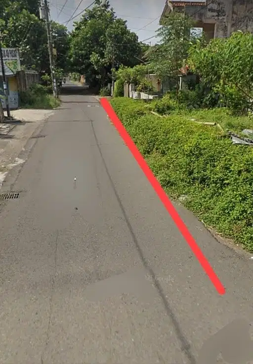 Tanah pekarangan hook di miliran dekat  jl. Kusuma negara