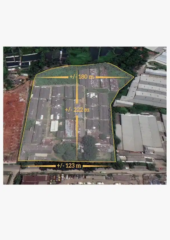 Dijual tanah industri Strategis gn. Sindur