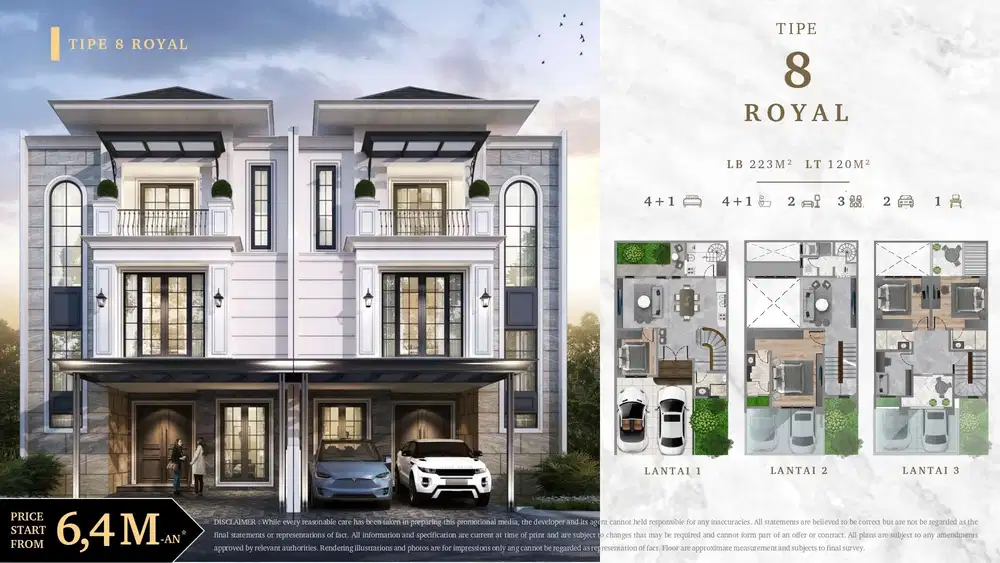 Dijual Rumah  Mewah Type Royal jakarta timur