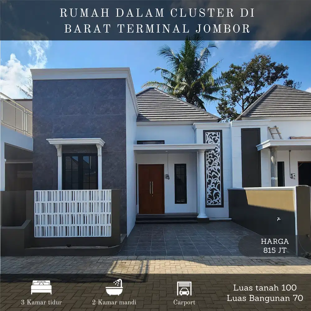RUMAH SIAP HUNI DALAM CLUSTER DI SUMBERADI MLATI SLEMAN