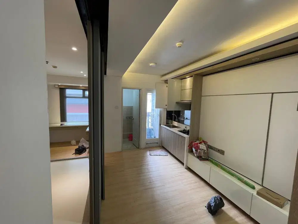 Apartemen Greenbay Pluit 2BR Renov jadi 1BR Semi Furnished View Taman