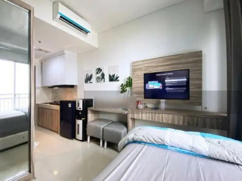 Unit Studio Fully Furnished Apartemen Springwood dekat Alam Sutra