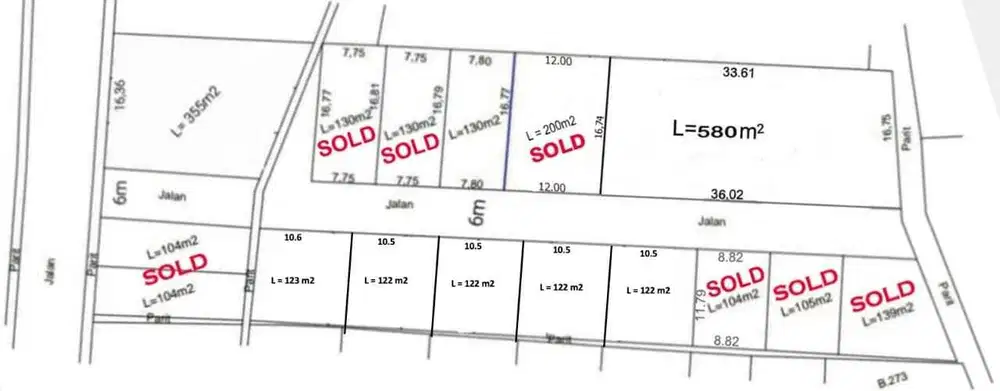 dijual tanah shm pekarangan dekat masjid suciati SCH mall jogja