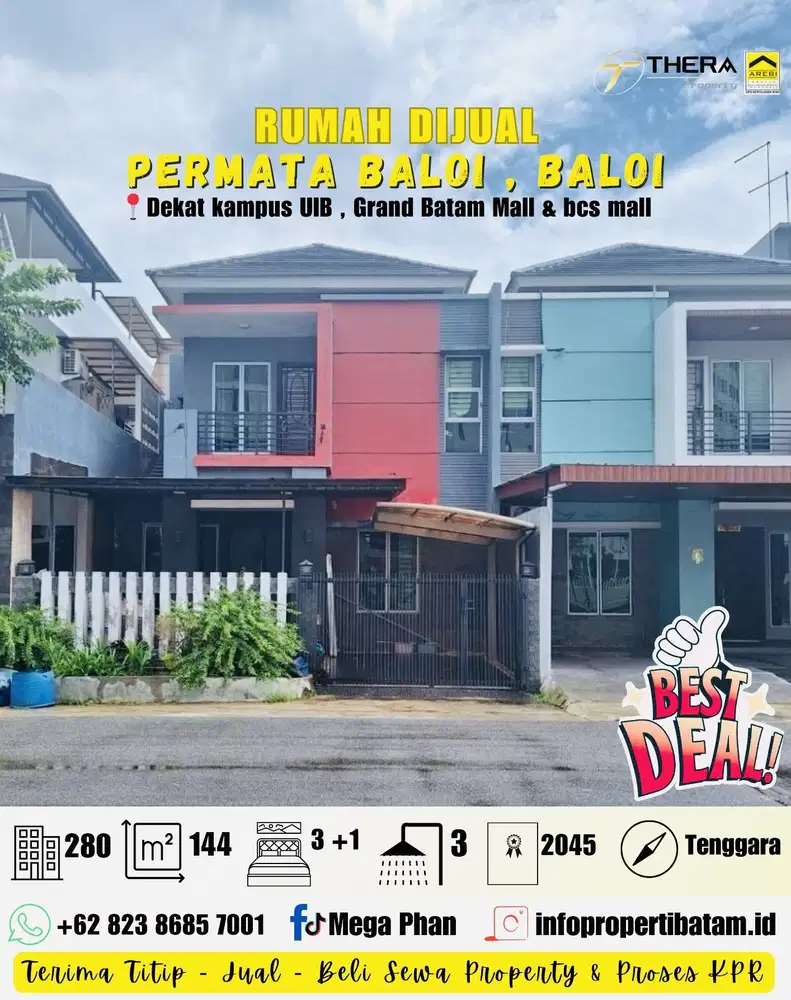 Dijual Rumah Full Renovasi semi furnish di Permata Baloi