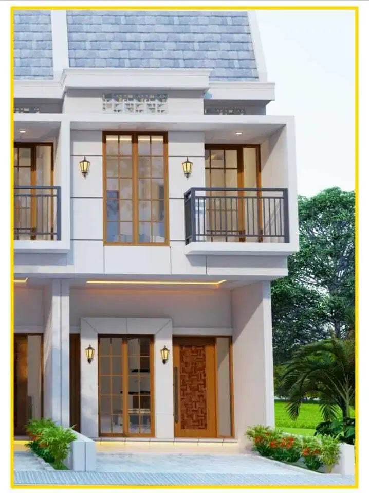 Rumah Baru 2 Lt dlm Komplek Akses Jalan 3 Mobil di Duren Sawit