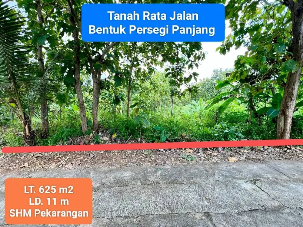 Jual tanah murah pekarangan di Semanu Gunungkidul strategis