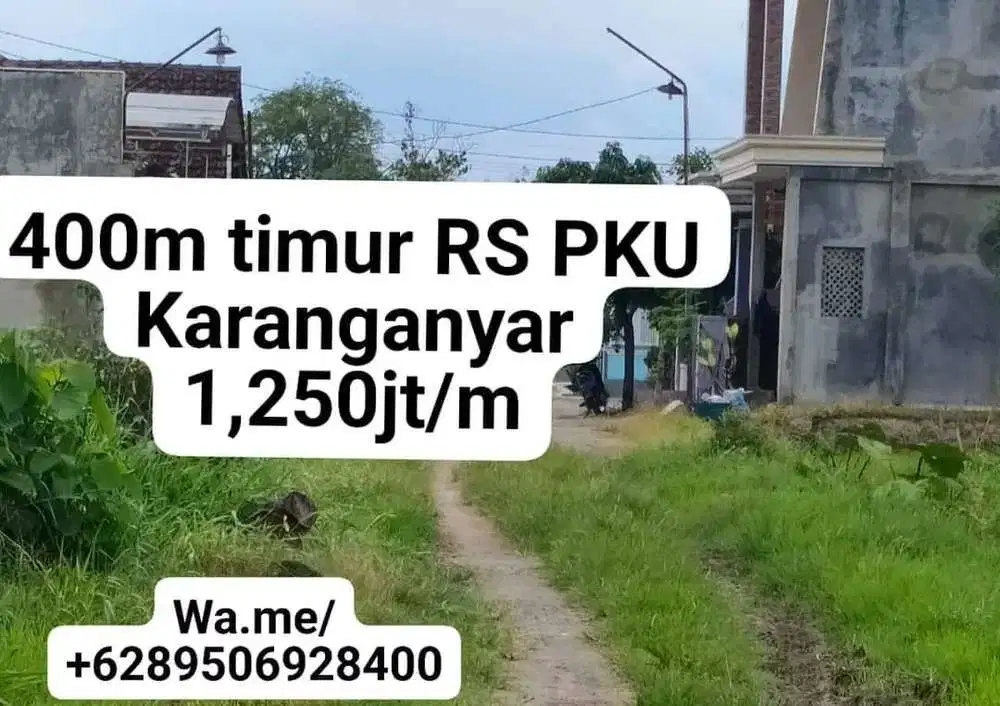 Pekarangan terbaik timur RS PKU Karanganyar