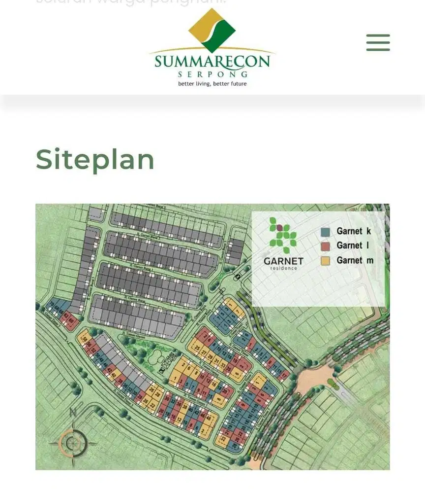 Dijual Rumah Cluster Garnet lokasi strategis dekat ke mana mana