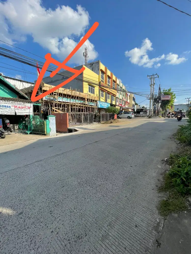 Tanah Pinggir Jalan Sukabangun 2 Palembang, Depan Bakso Sony