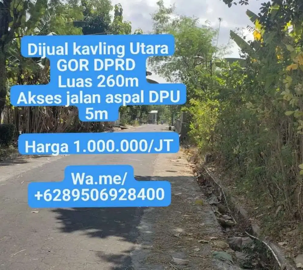 Dijual kavling strategis Utara GOR DPRD Karanganyar