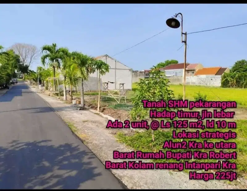 Dijual pekarangan murah didekat rsu karanganyar