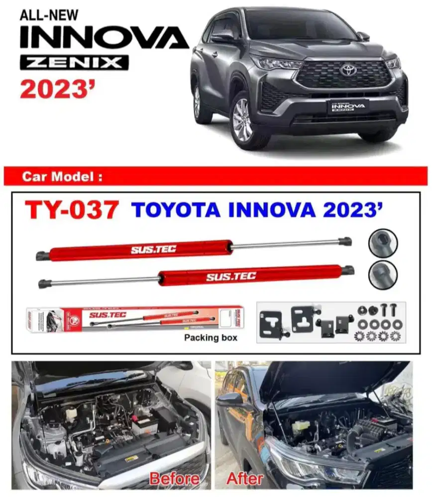 Sustec Hood Damper hydrolis Kap Mesin plug N play.