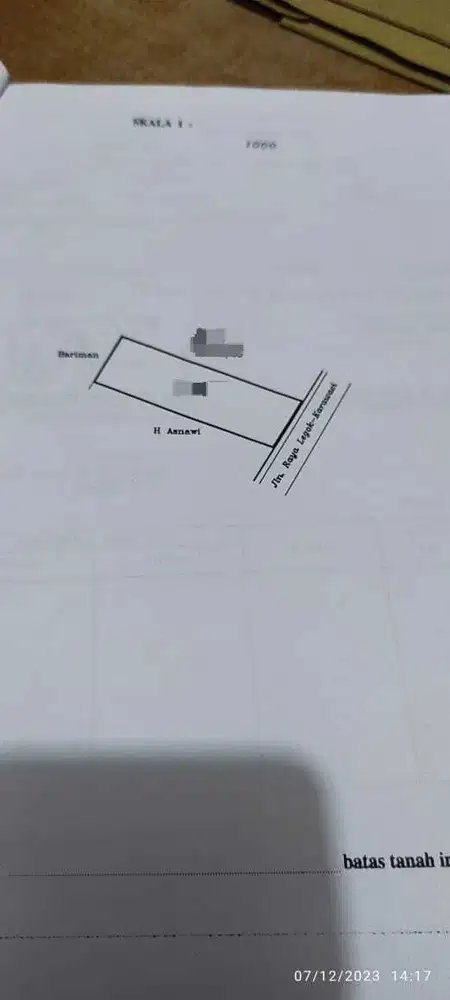 Kavling  Di Jalan Raya Legok Posisi Strategis Dekat Kemana mana