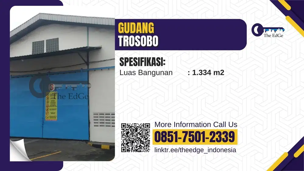 Disewakan Gudang Trosobo Sidoarjo Krian - The EdGe