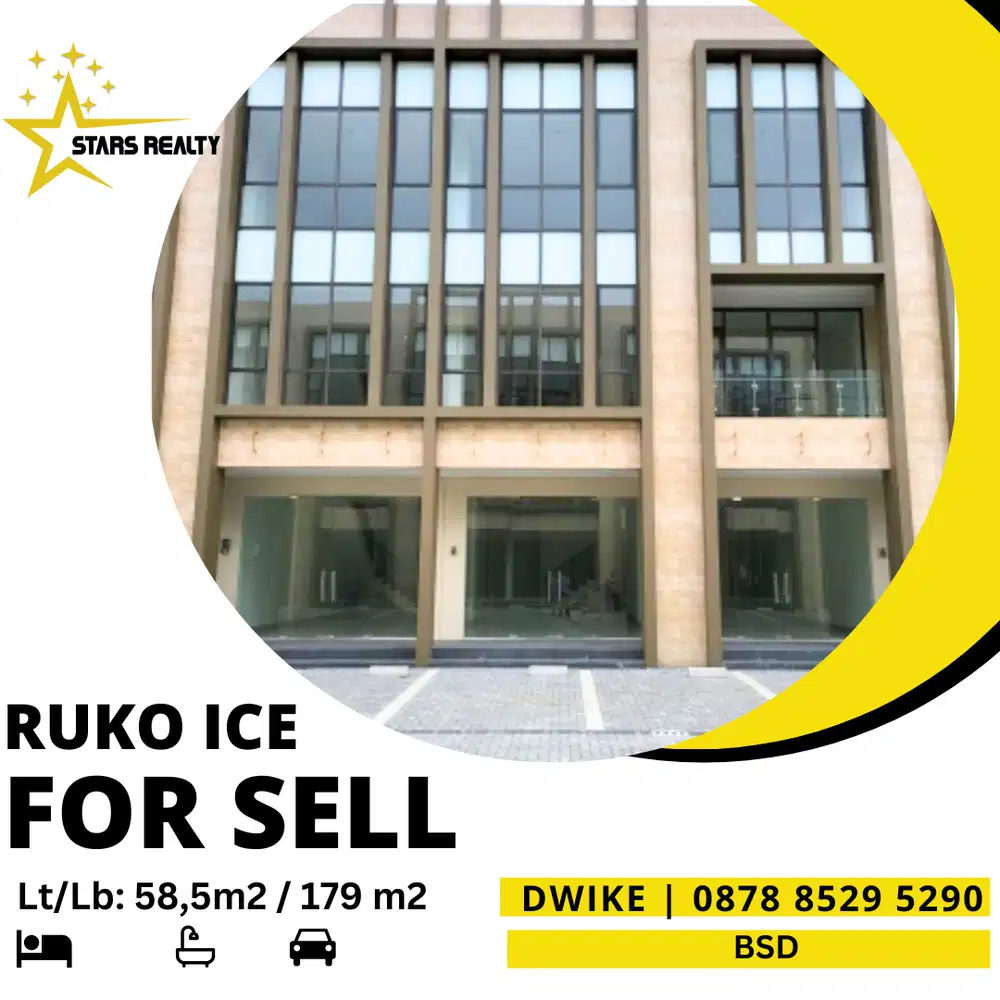 DIJUAL Ruko 3 LANTAI di ICE BSD Hanya Rp3M an, terMURAH Strategis