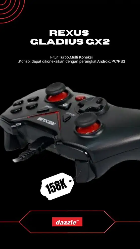 Rexus gamepad wired GX2