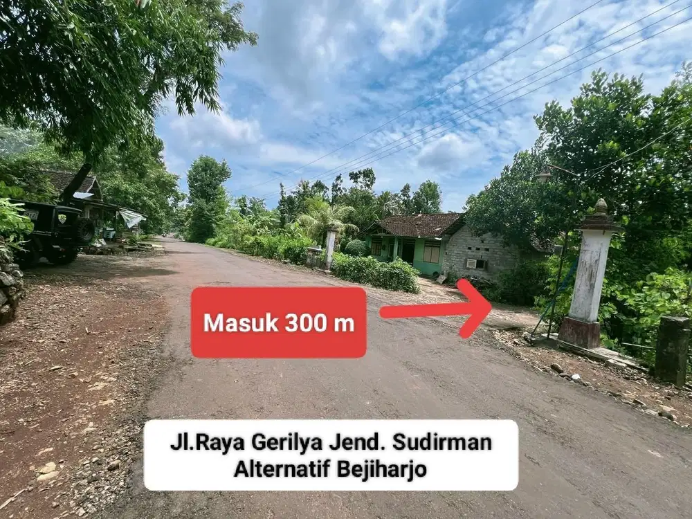 Jual Tanah Murah Strategis Utara Kota Wonosari Gunungkidul