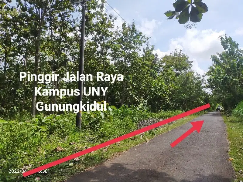Jual Tanah murah strategis dekat Kampus UNY Gunungkidul