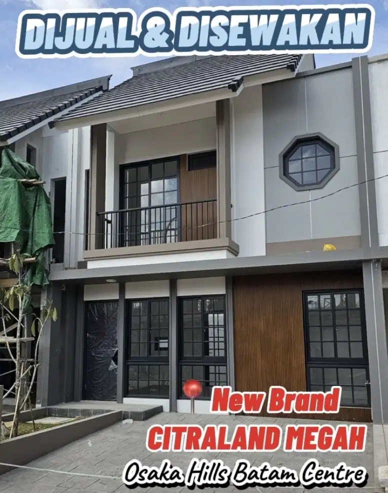 DIijual Rumah 2 lantai Siap Huni di Osaka Hills Citraland megah batam