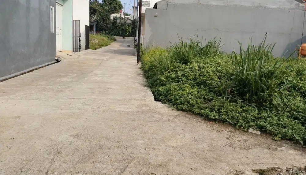 Tanah 60 m2 SHM posisi Hook dekat ke cinangka sawangan depok