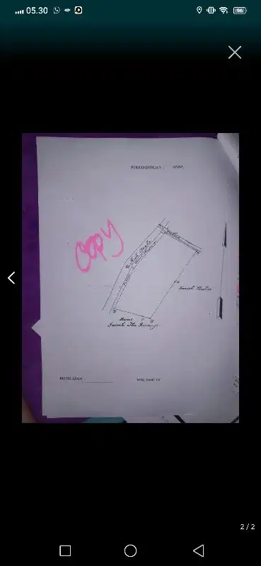 Tanah 4000 meter SHM masuk truk 300 meter ke jln raya utama