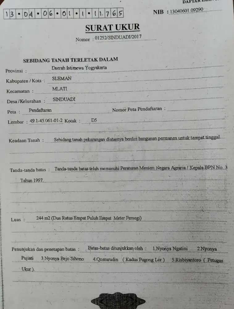 tanah bagu di pogung utara dalam ringroad dekat UGM