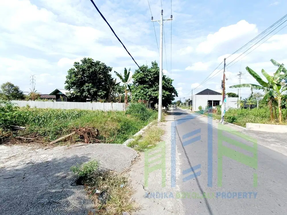 Dijual tanah pinggir jalan untuk gudang di Banyudono Boyolali