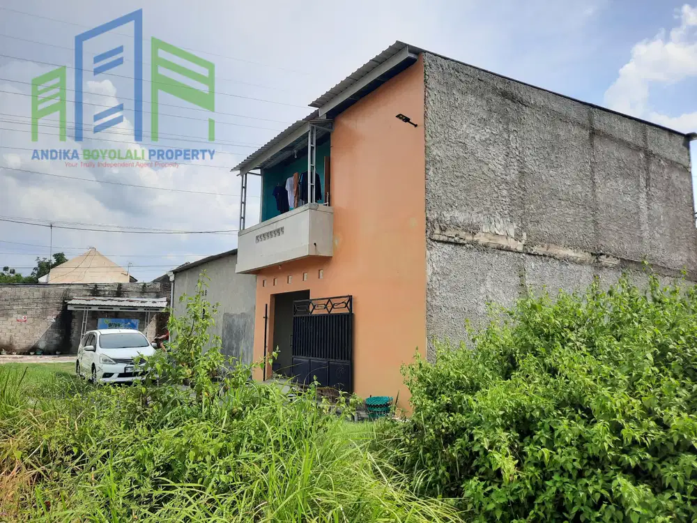 Tanah pekarangan dekat perumahan dan jalan raya di teras boyolali