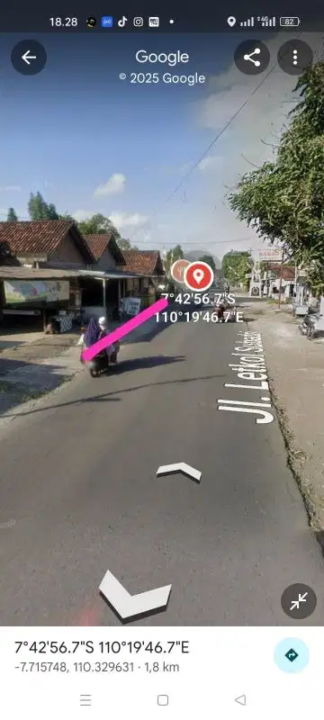 jual tanah  letkol Subadri Cebongan SHM pekarangan