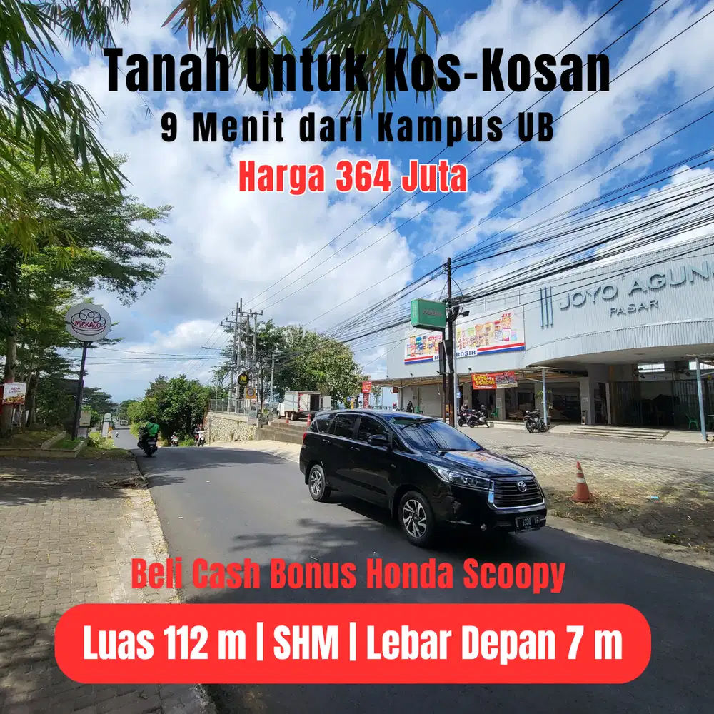 Tanah SHM Murah Lowokwaru Dekat UMM Kota Malang