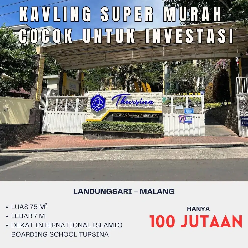 Tanah Klandungan Landungsari Dekat UMM Malang Cocok Investasi