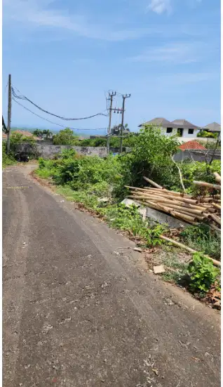 tanah view laut depan Villa airis ungasan