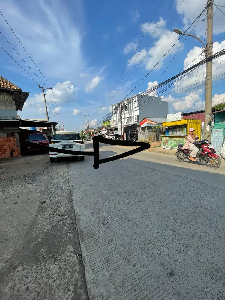 Tanah Sukabangun 2 PInggir Jalan Depan Bakso Soni Palembang