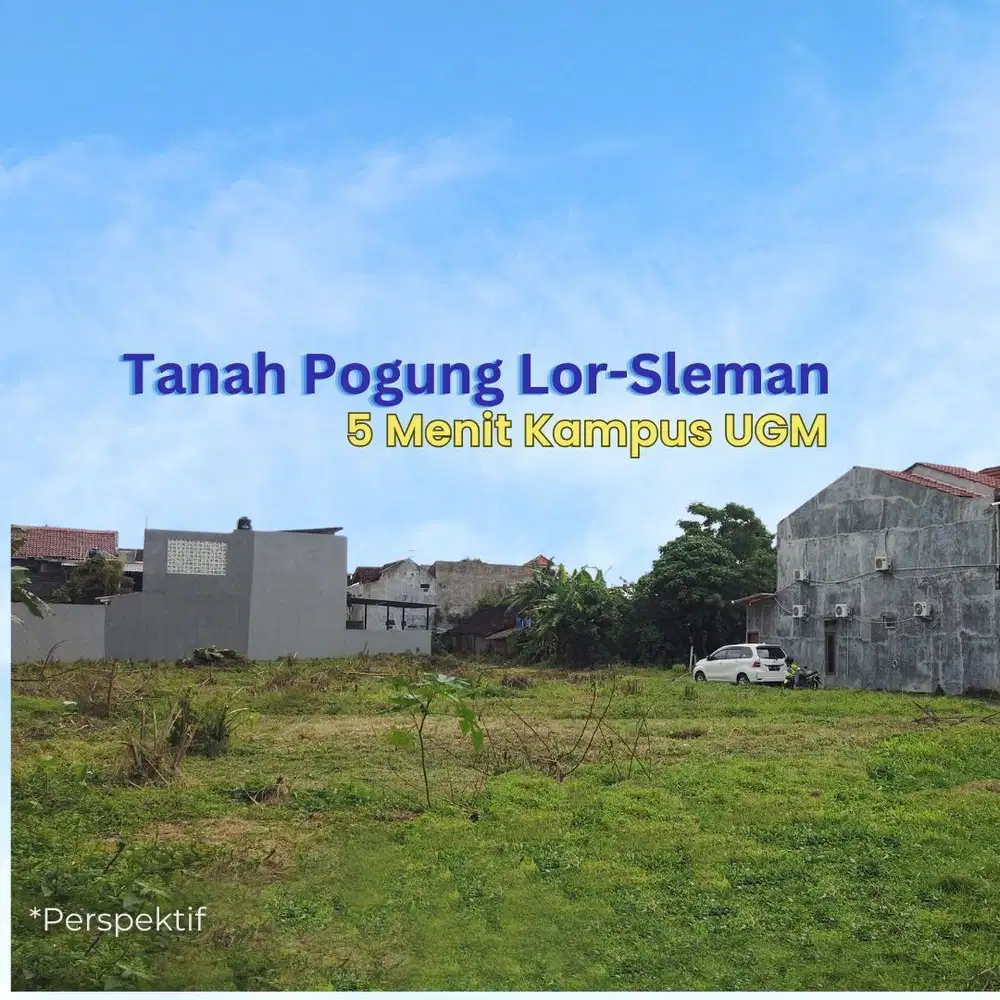 Tanah Kos UGM, 400m², 9jt-an/m², Siap Bangun