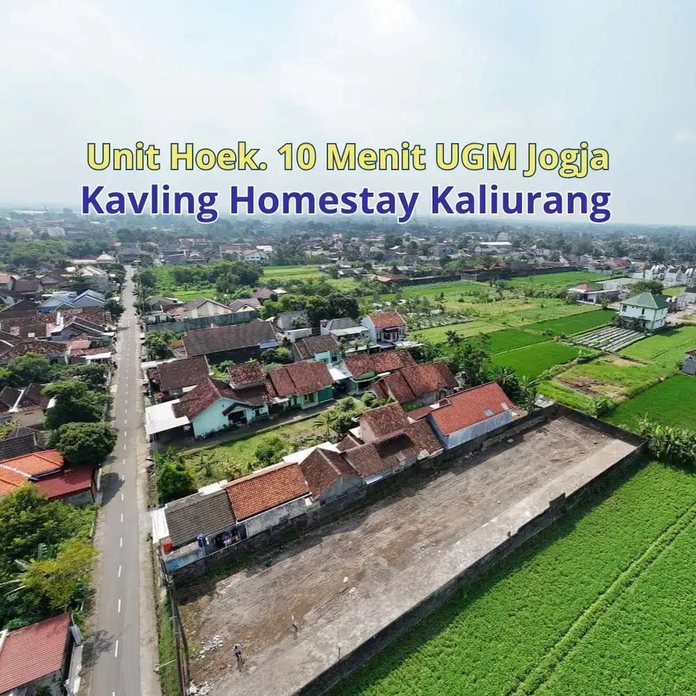 Kavling 171m², 6jt-an/m², 5 Menit ke Kampus UGM