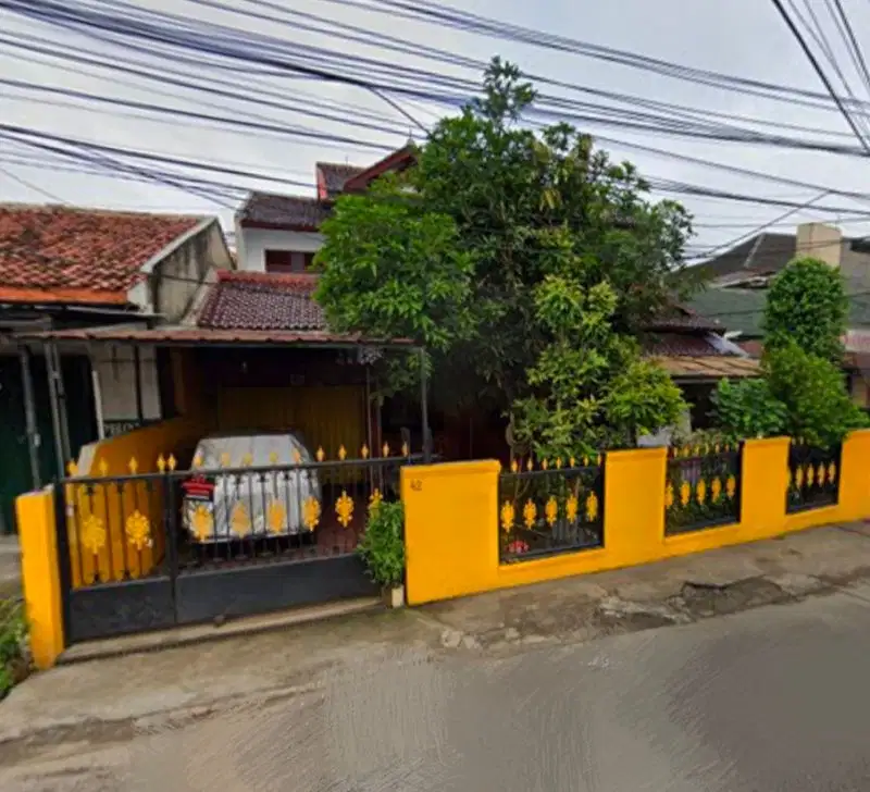 DIJUAL TANAH LUAS 300M2 BONUS RUMAH DI JL RAYA H ASMAWI