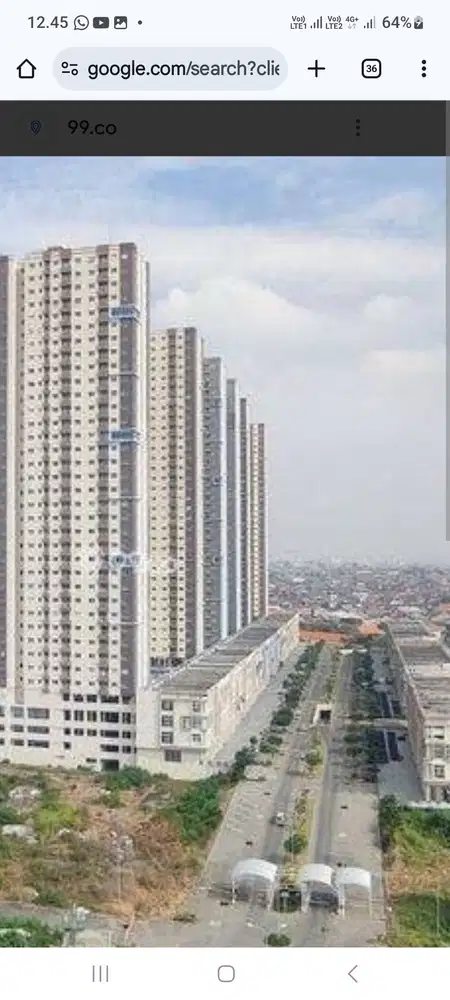 Dijual Apartemen Puncak Dharmahusada Tower  B