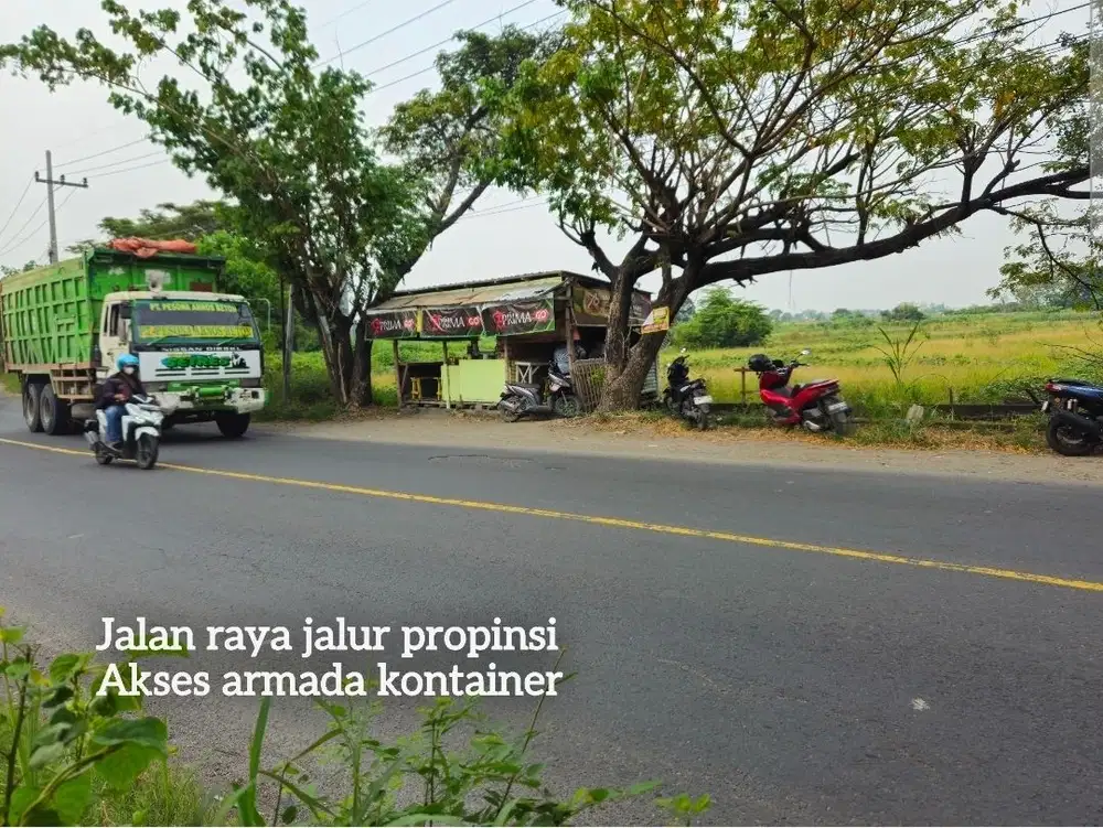 Termurah lahan zona pergudangan nol jl raya menganti