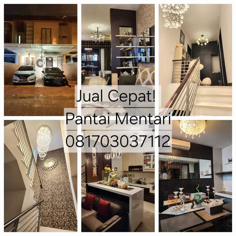 Rumah Hunian 2 LT, Pantai Mentari, Kenjeran, Interior Full Furnish