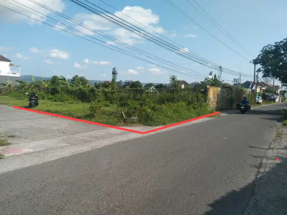 Tanah Bagus Pinggir Jalan di Selatan Pasar Kotagede Cocok Untuk Usaha