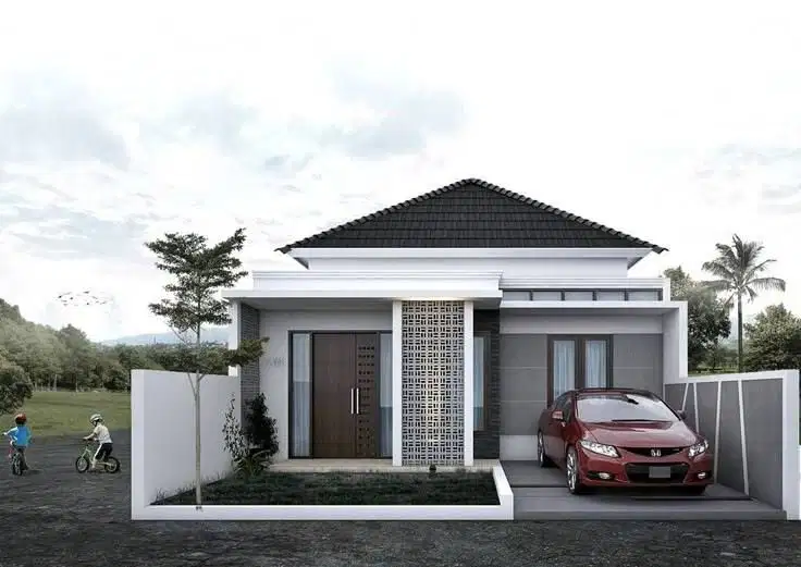 RUMAH TROPIS MODERN 1 LANTAI 3 KAMAR TIDUR
