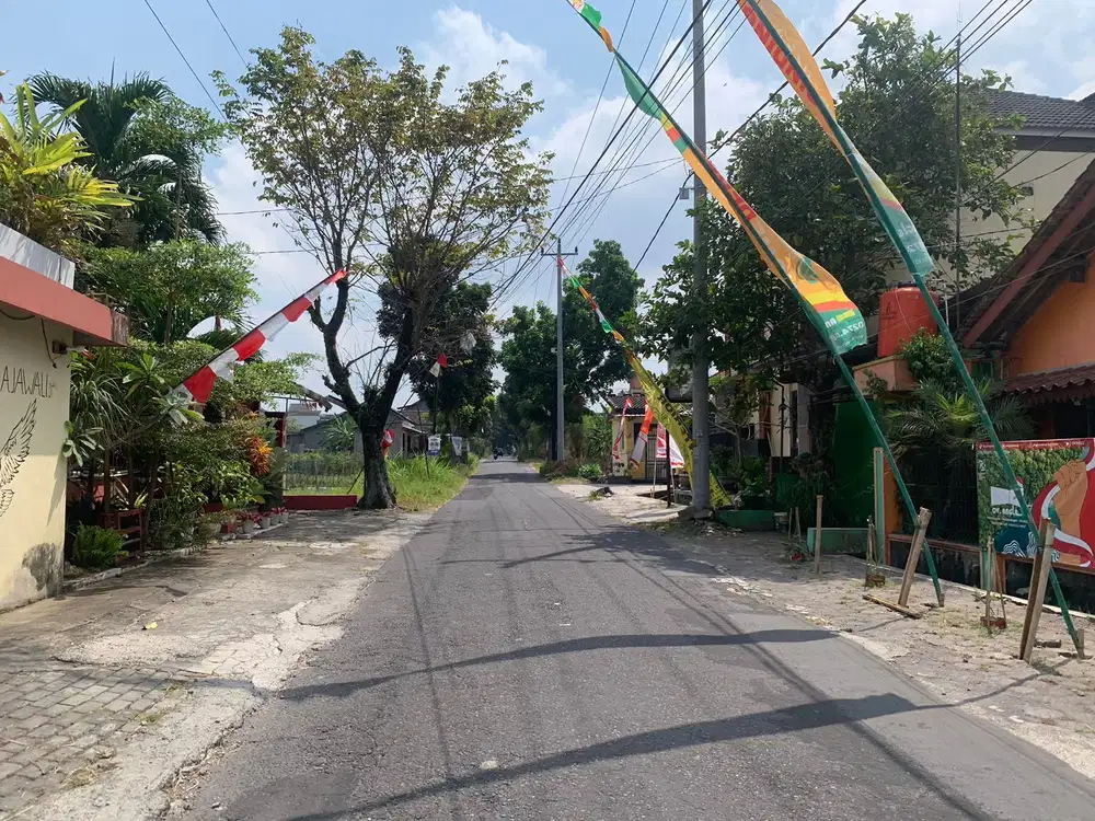 Tanah Jogja dijual tepi aspal, SHM P ready di jl kaliurang km 9