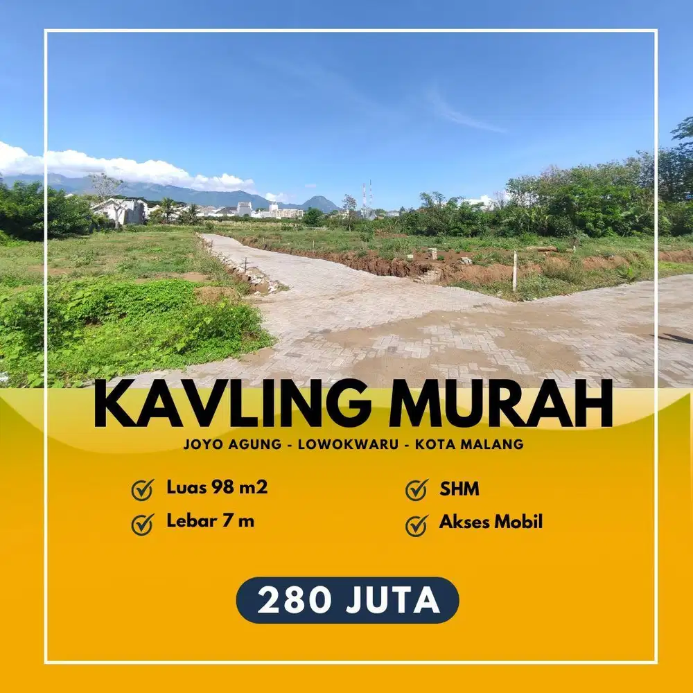 Kavling Murah SHM Dekat Kampus Besar Kota Malang