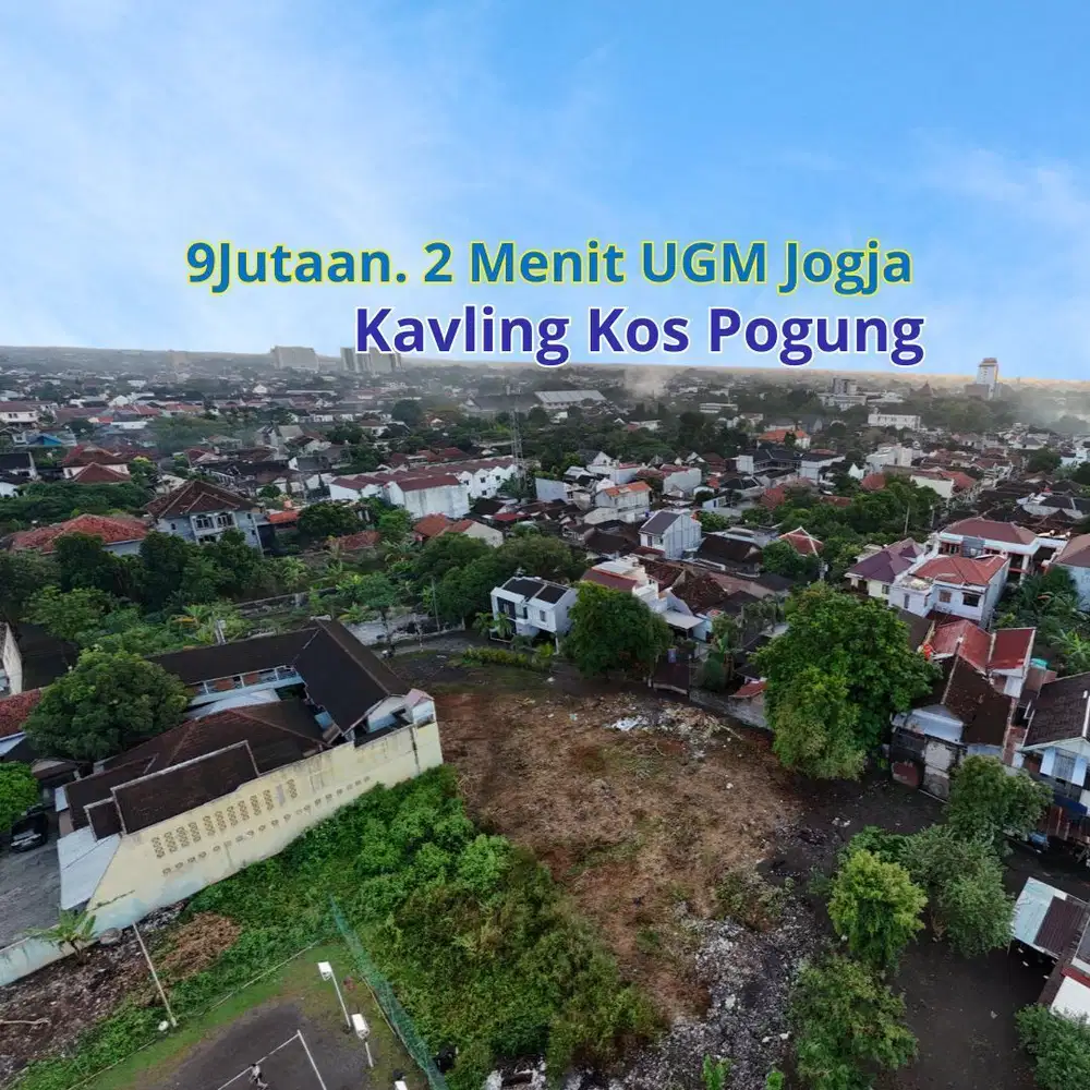 Kavling Kos UGM, 350m², 9jt-an/m², Dekat Sekolah