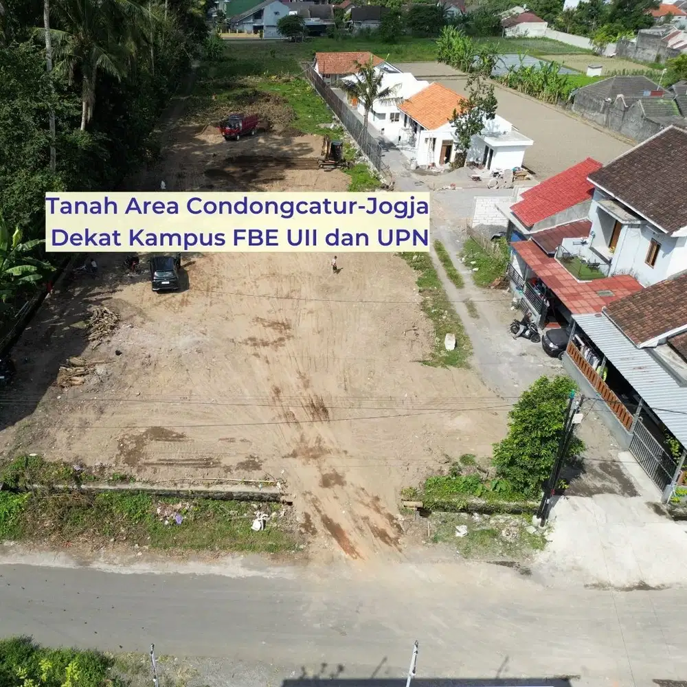 Tanah 500m² 12 Menit UGM, 4jt-an/m², Kawasan Kos