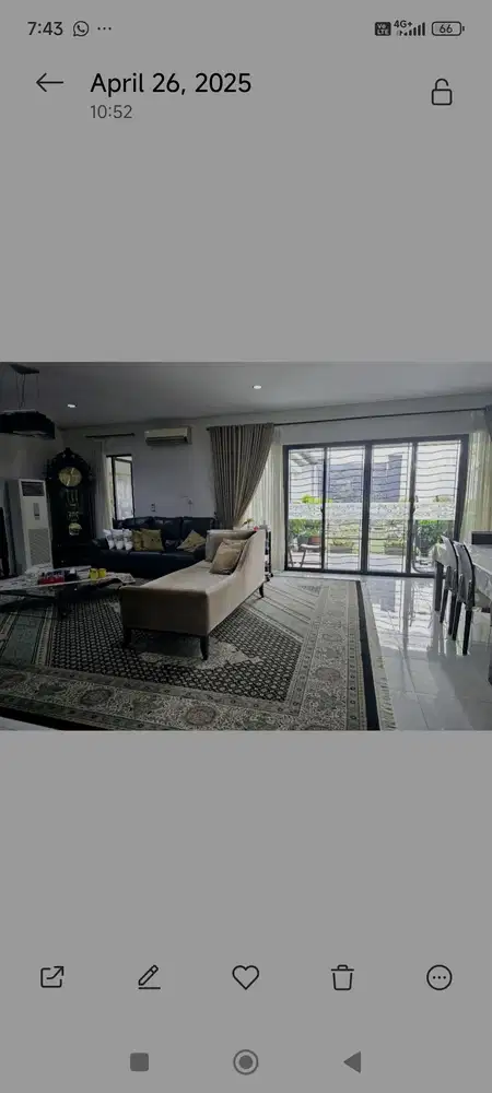 Rumah dijual luas 300m2 siap huni bagus dekat mall