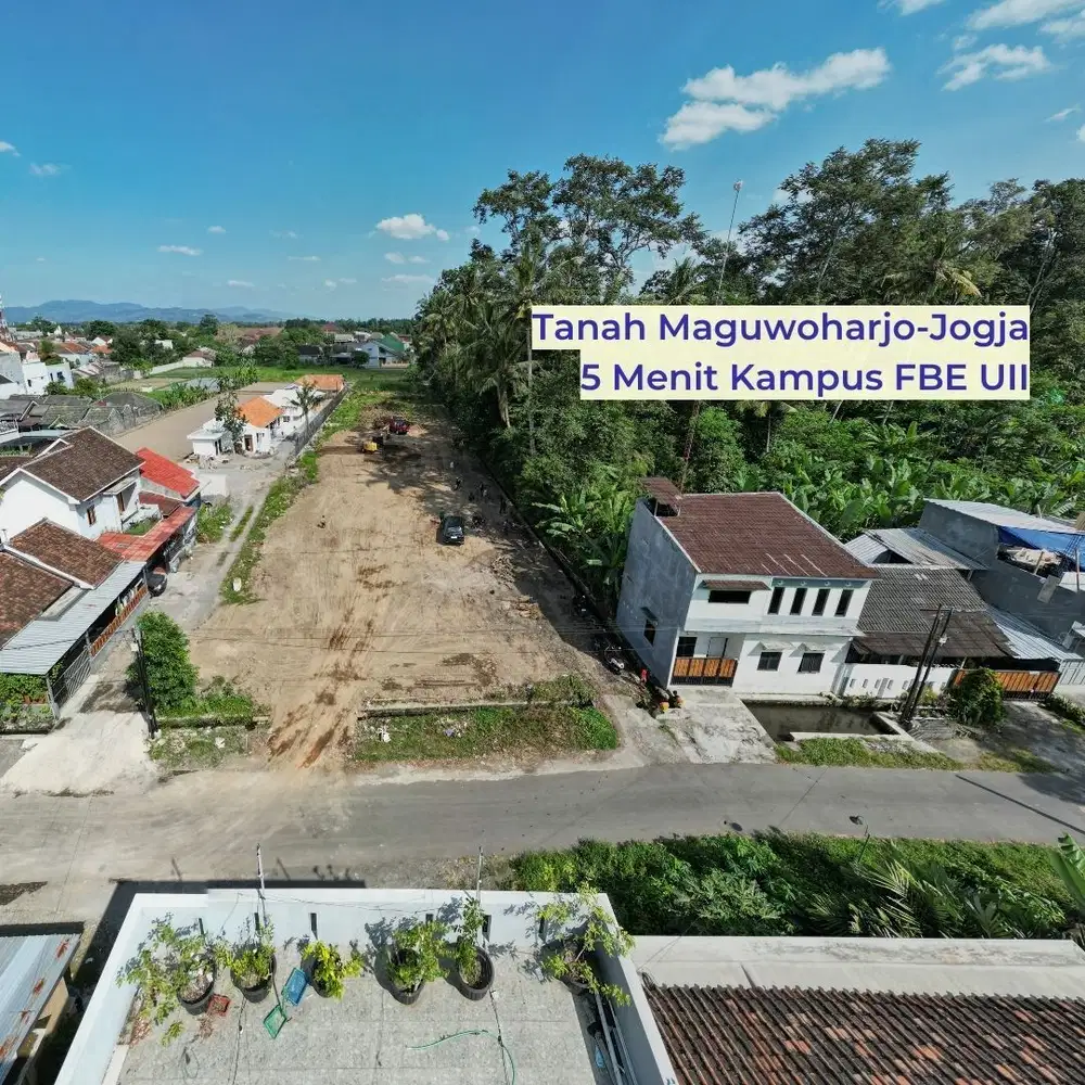Tanah Kos 255m², 3 Menit FE UII, 4,6jt-an/m²
