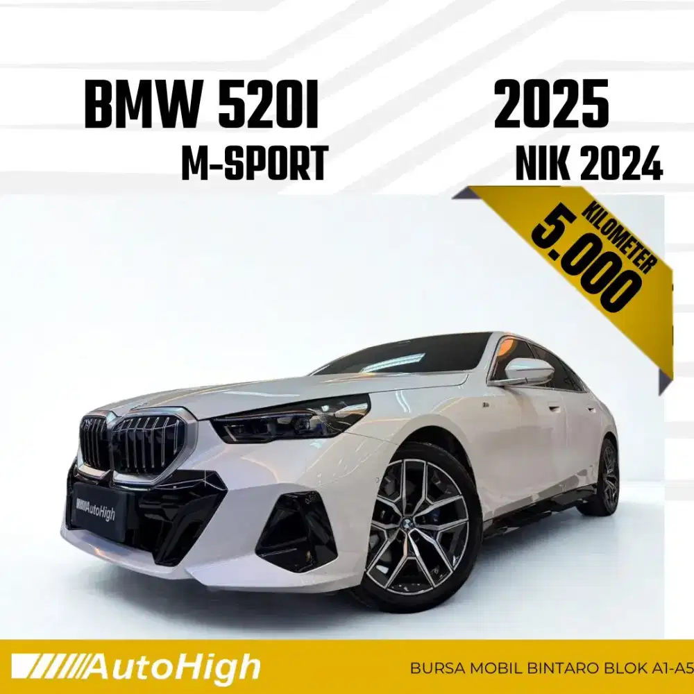 DP10% [Km5.000] 520i M-Sport 2024 White Reg 2025 #AUTOHIGH